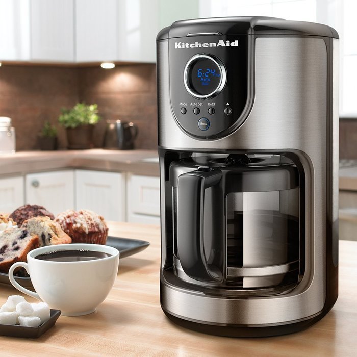 KitchenAid KCM111OB 12-Cup Glass Carafe Coffee Maker - Onyx Black N2