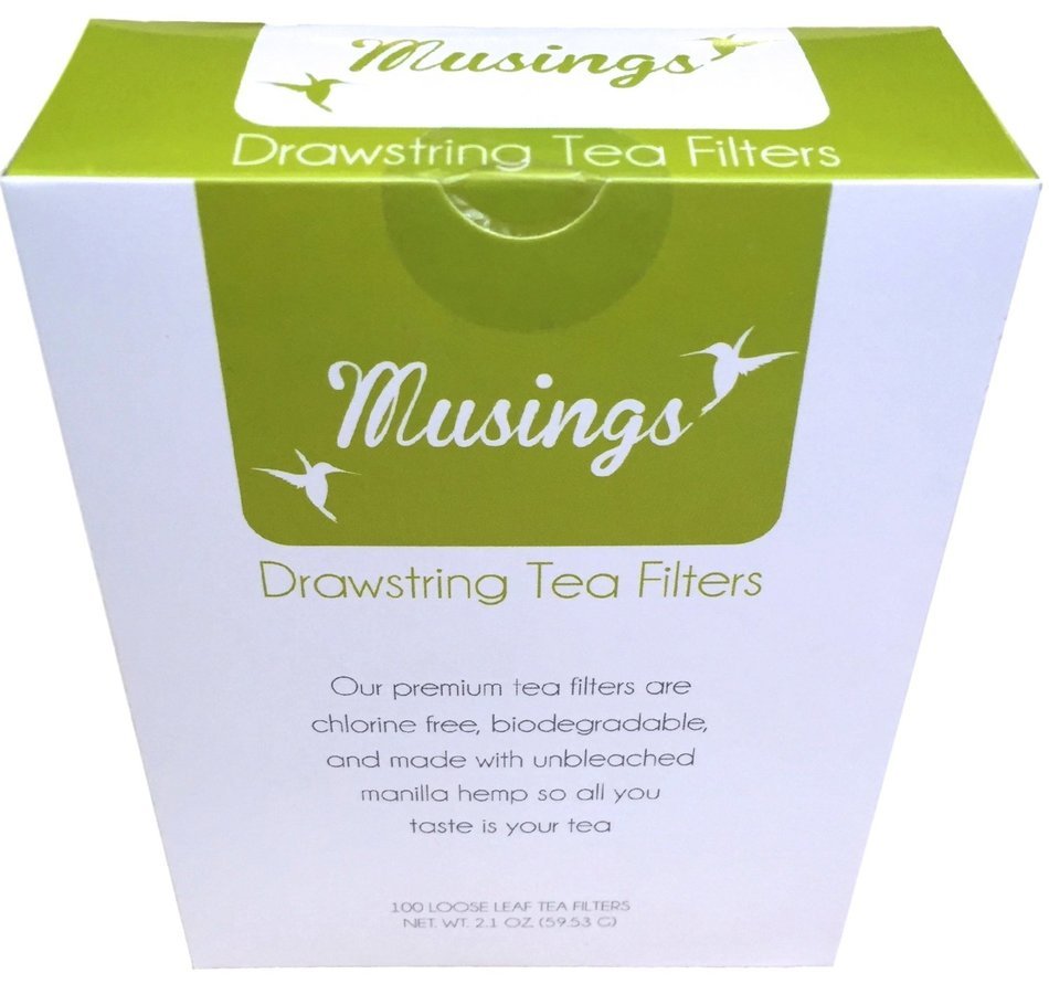 Best Tea Filter Bags With Drawstring, Disposable Infusers, Premium Unbleached Biodegradable Paper, Ideal Size...