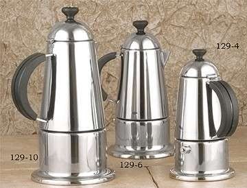 European Gift Carmen Stainless Steel Stove Top Espresso Maker, 6-cup