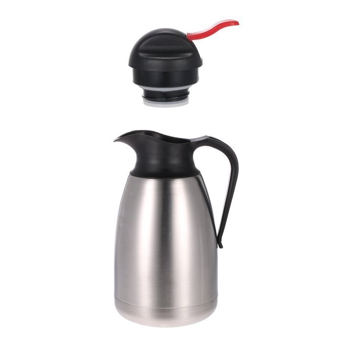 Anself 1.5L Large Capacity Stainless Steel Double Wall Vacuum Insulated Coffee Pot Water Pitcher Thermal Carafe N3