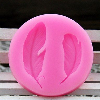Y&XL&H Two Feather Shaped Fondant Cake Chocolate Silicone Molds,Decoration Tools Bakeware N3