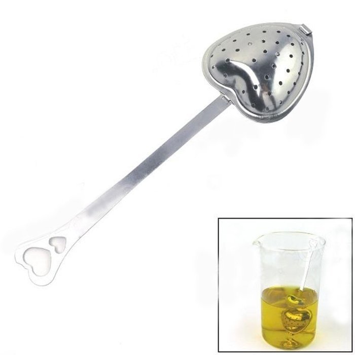 Kasstino Heart Loose Tea Infuser Strainer Stainless Steel Metal Teaspoon Filter Diffuser N5
