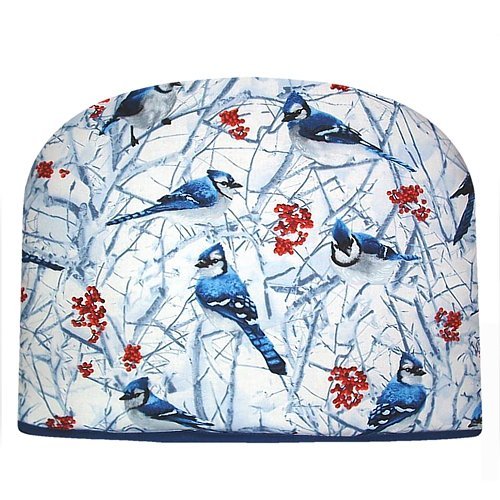 Teapot Cosy Blue Jay Tea Cozy Double Insulated Tea Cozy Blue Moon Tea Cozy N3