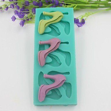 Sher High-heeled Shoes Shaped Fondant Cake Chocolate Mold N2