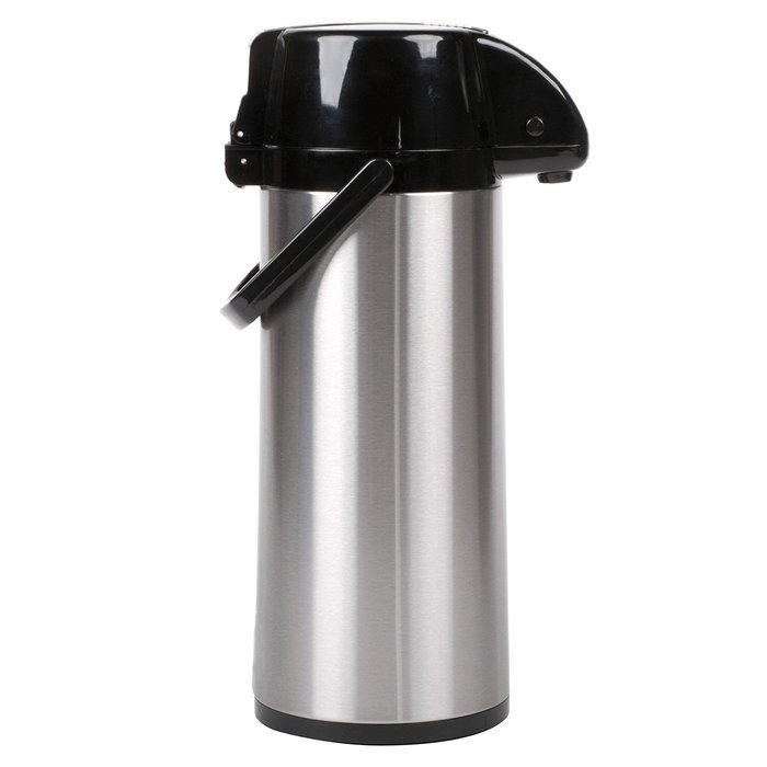 Choice 2.5 Liter Glass Lined Stainless Steel Airpot with Lever N3