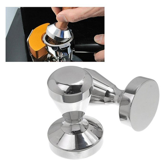 Shimie Stainless Steel Coffee Tamper Barista Espresso Tamper 51mm Base Coffee Bean Press N5