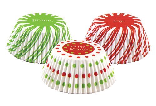 Fox Run Brands 7136 75 Count Joy Peace Christmas Bake Cups