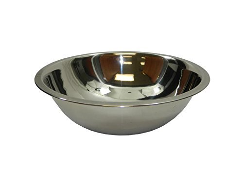 TableCraft H826BH Heavy Weight Mixing Bowl, 5 quart, Silver
