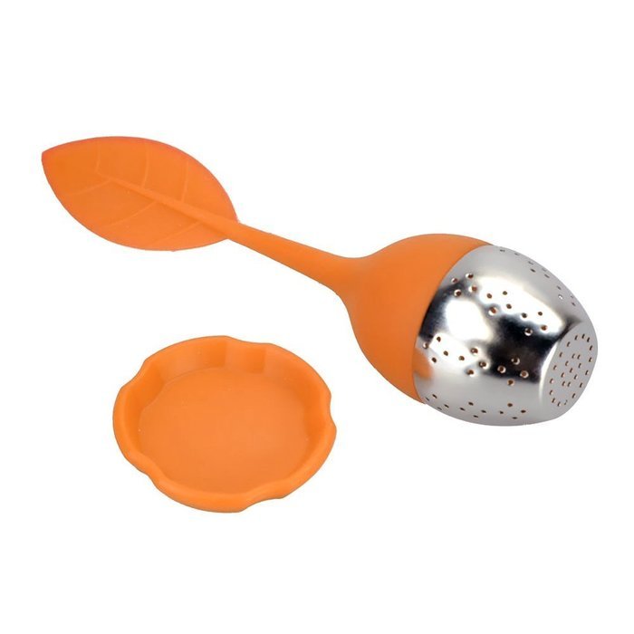 Kaimao Tea Strainer / Tea Infuser Easy to Use and Clean with Silicone Base 6.2(L)x1.8(W)inches---Blue N16