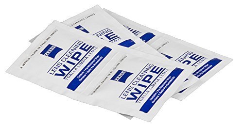 ZEISS Pre-moistened Lens Cleaning Wipes - Cleans Bacteria, Germs and without Streaks for Eyeglasses and Sunglasses... N4