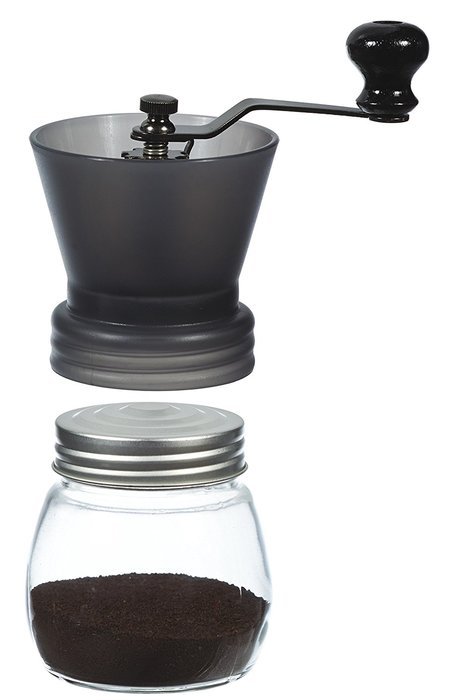 GROSCHE Bremen Adjustable Ceramic Conical Burr Manual Coffee Grinder (Black) N10