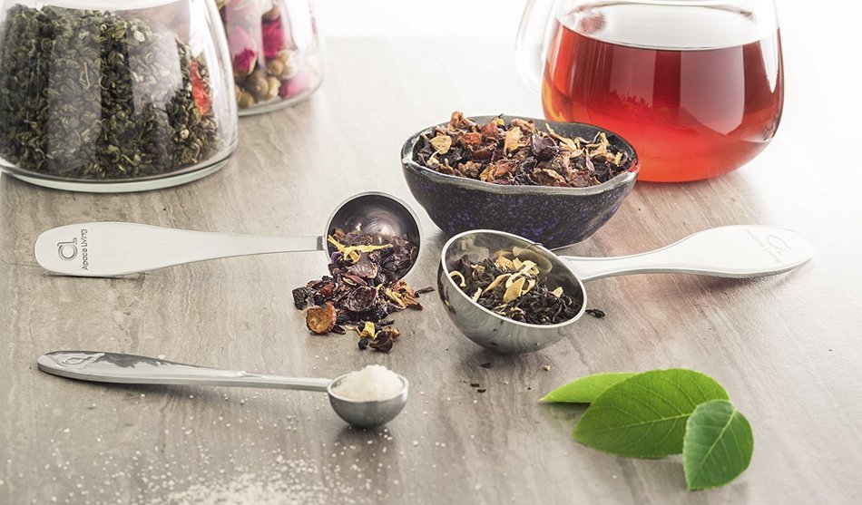 Tea Scoop (Set of 3) - Premium Stainless Steel Measuring Spoons for Loose Leaf Tea, Coffee and More (1.5 tsp) N13