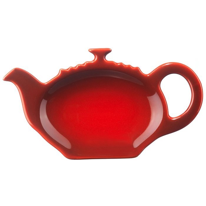 Le Creuset Cherry Stoneware Tea Bag Holder, Set of 4
