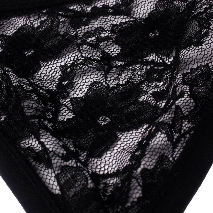 Bra Top ，Beautyvan Comfortable Strap Translucent Women Lace Briefs Underwear (L, Black) N4
