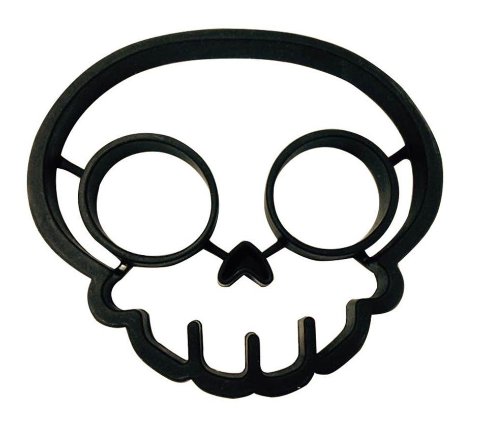 Cy3Lf Clearance Sale - Cy3Lf Silicone Egg Mold Ring, Purple Owl Shaped Egg Ring & Black Skull Shaped Egg Ring(... N5