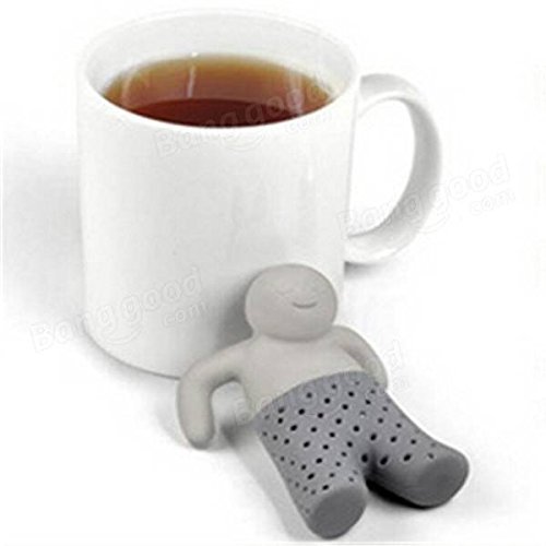 Saver Lazy Man Shape Infuser Teapot Cute Tea Strainer Silicone Coffee Tea Strainer N4