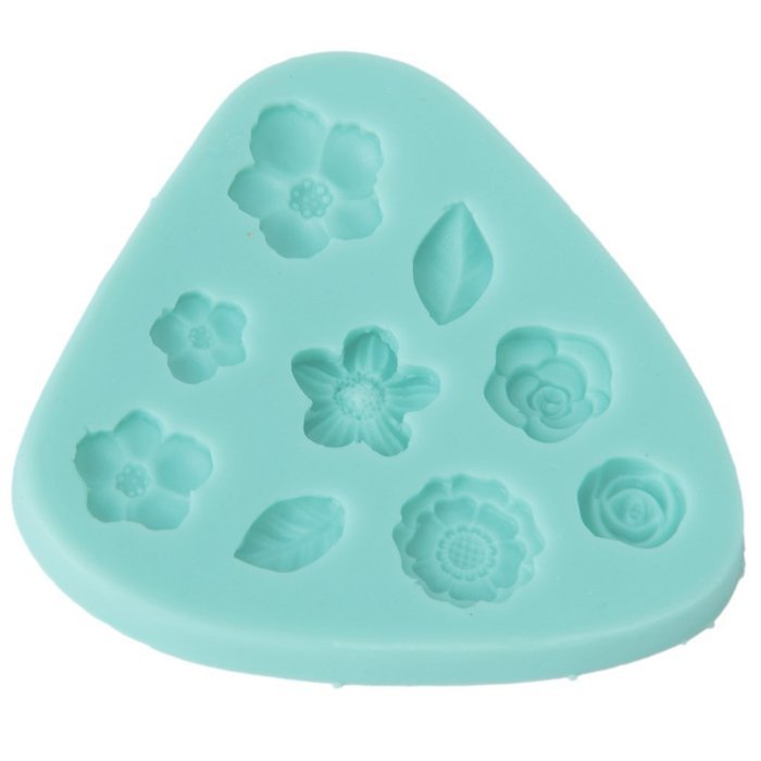 Flowers Set Shaped Mini Silicone Mold Sugar Craft Tools Chocolate Moulds Bakeware