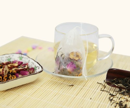 Empty Paper Tea Filter Bags (White,3.5x 4.0 inch,Set of 100) N4