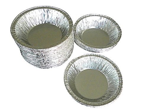 Wilkinson A90 3 3/8" Aluminum Foil Tart Pan 50 Pk - Disposable Mini-pie Tin Plate