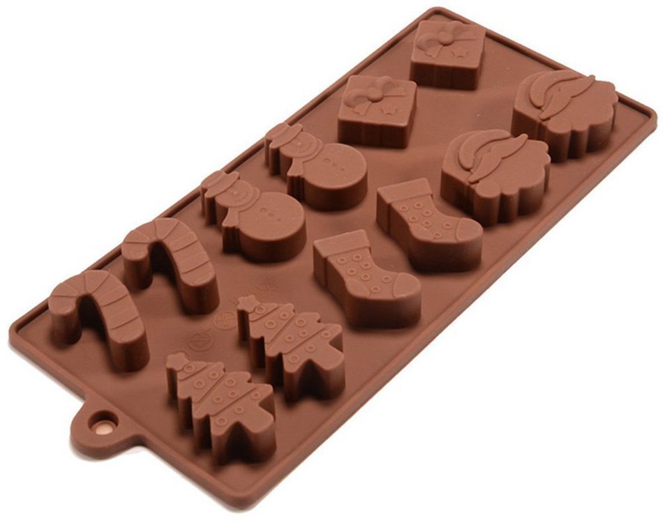 RoseSummer Christmas Silicone Fondant Mold Chocolate Cake Baking N4