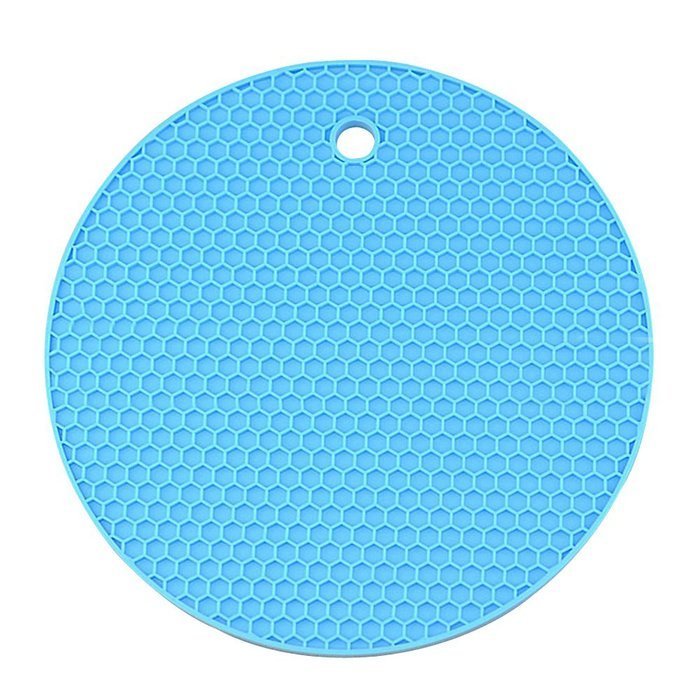 Kaimao Silicone Round Coasters Heat Resistant and Non-slip for Trivets, Potholders, Table Mats 18cm*18cm/7.09"... N2