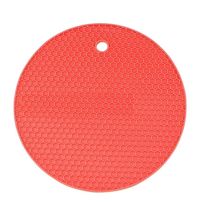 Kaimao Silicone Round Coasters Heat Resistant and Non-slip for Trivets, Potholders, Table Mats 18cm*18cm/7.09"... N4
