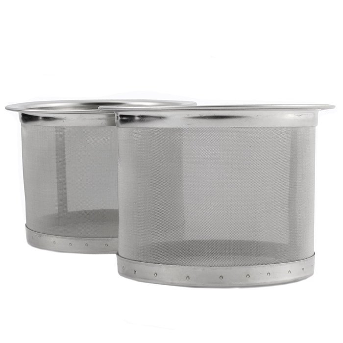 Hario Compatible Stainless Steel Reusable / Replacement Tea Infuser Filters for Glass Tea Pot (2 Pack) N5