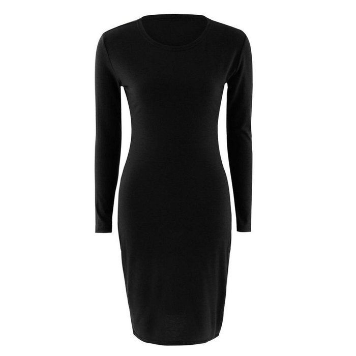 Slim Dress,Morecome Women Fashion Solid Long Sleeve Slim Dress N8