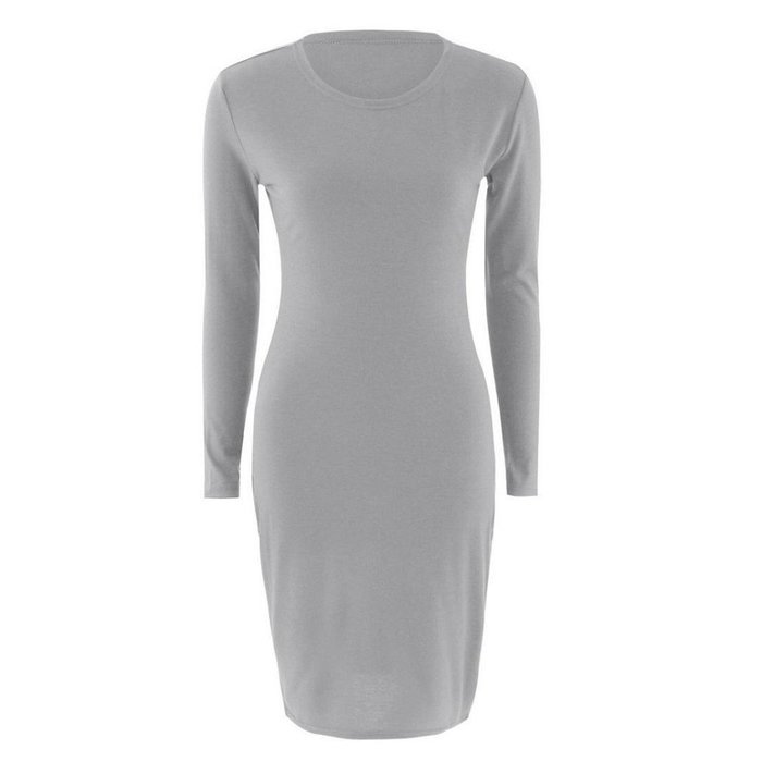 Slim Dress,Morecome Women Fashion Solid Long Sleeve Slim Dress N11