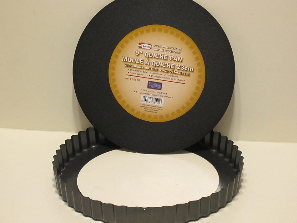 Al-De-Chef Non Stick 9" Quiche Pan - Removeable Bottom N2