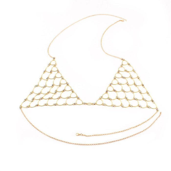 Underwear, PHOTNO The New Fashion Rhinestone Bra Body Necklace Chain Bikini Chain