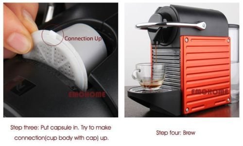 CAPSULES NESPRESSO REFILLABLE RECHARGEABLE EMOHOME 4TH GENERACION N6