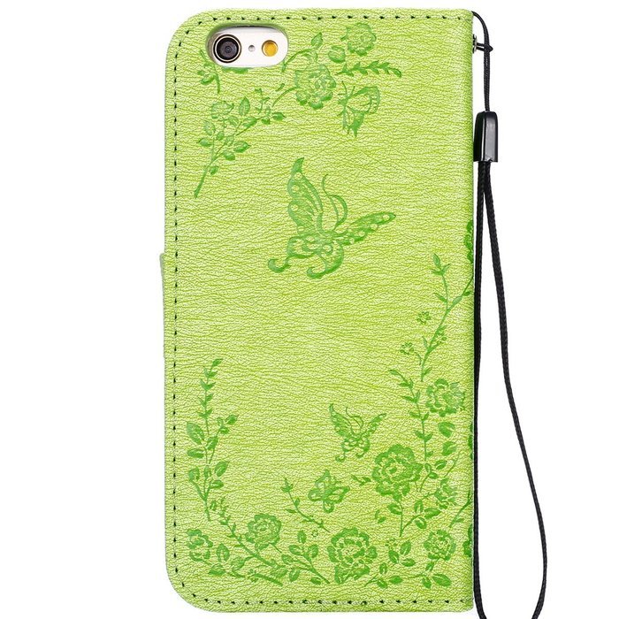 iPhone 7 Case,iPhone 7 Wallet Case,Phezen Serect Garden Series Butterfly Flower Bling Diamod Inlaid PU Leather... N41