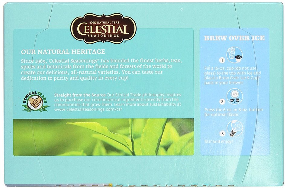 Celestial Seasonings Lemon Zinger Herbal Tea, K-Cup Portion Pack for Keurig K-Cup Brewers, 24-Count N70