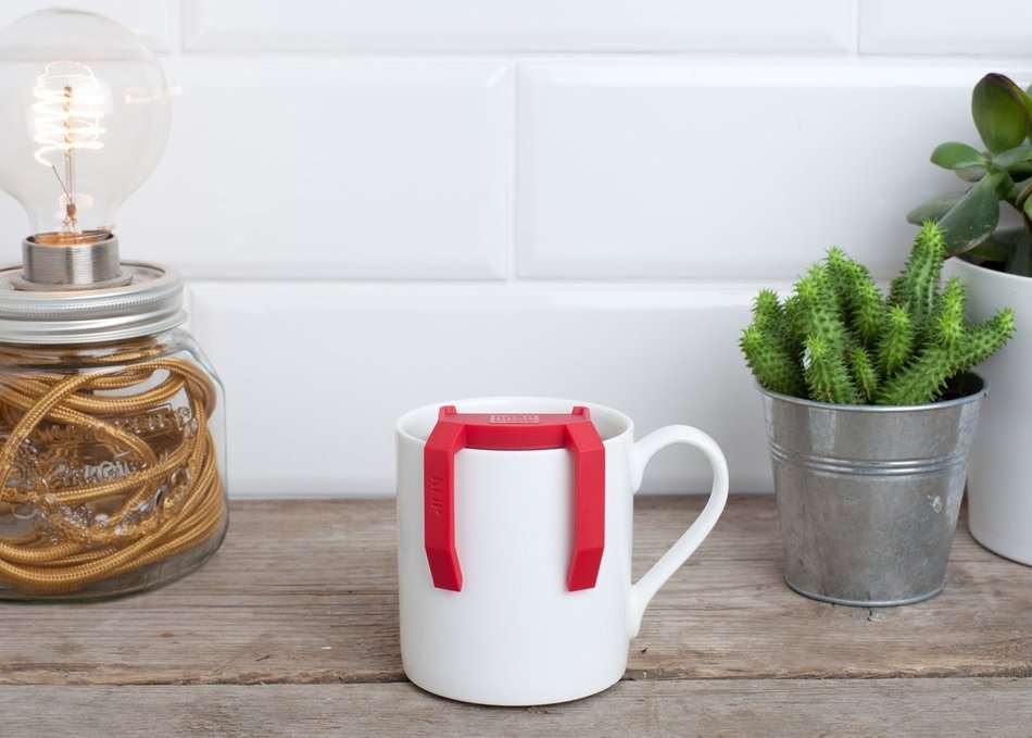 Boco Clip On Tea Infuser Brewer For Office w/ Drip Catcher. Sip While Brewing Too! (KLiP - Sky Blue) N6