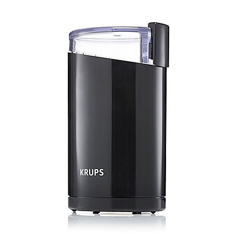 Krups Black Coffee Grinder Measures 6" x 3.3" by 3.6". N2