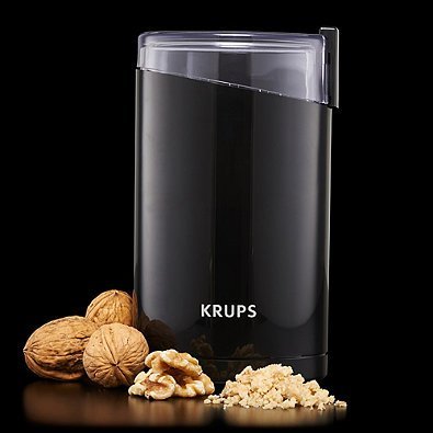Krups Black Coffee Grinder Measures 6" x 3.3" by 3.6". N3