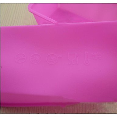 Y&XL&H Silicone Bakeware Chocolate Cake Jelly Pudding Mold With Baking Oven Silicone Mold (Rectangle) (Color Random) N2