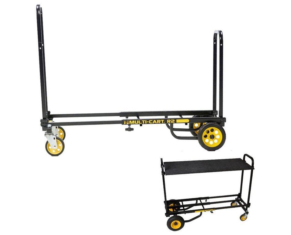 Rock N Roller R2RT Micro-Cart + Carpeted Shelf N3