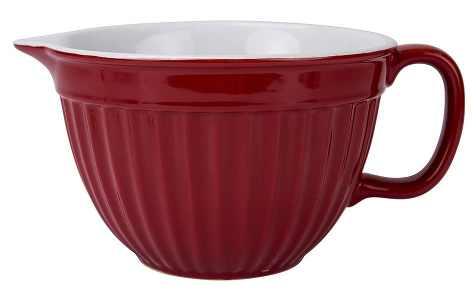 Boston Warehouse Stoneware Batter Bowl, Cherry Red