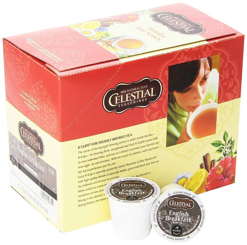 Celestial Seasonings Lemon Zinger Herbal Tea, K-Cup Portion Pack for Keurig K-Cup Brewers, 24-Count N84