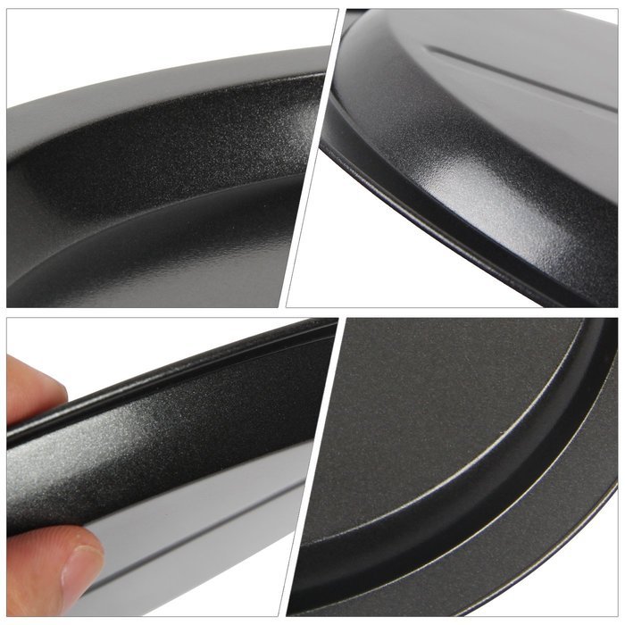 Yilove Pizza Pan, Heavy Carbon Steel Round Pan, Durable, Non-stick, 8 inch N11