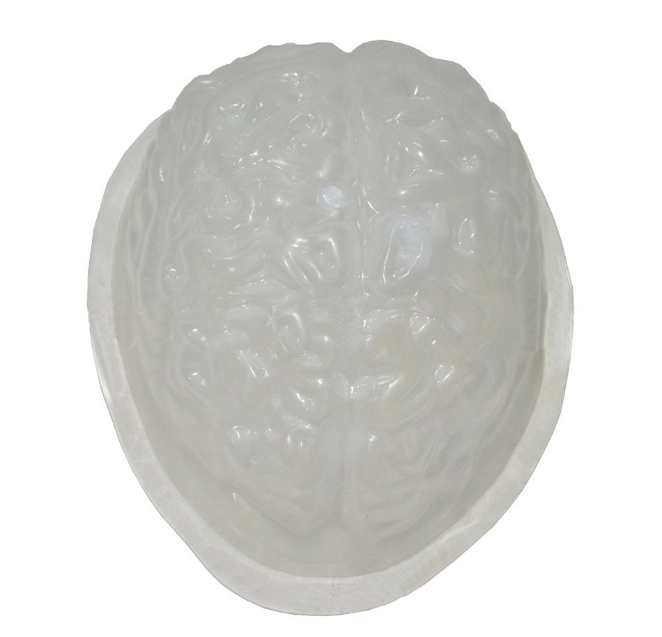 Neomark Halloween Party 3D Human Brain Silicon Mold Ice Cube Tray Jello Chocolate Mold Cake Fondant Mold, Cake...