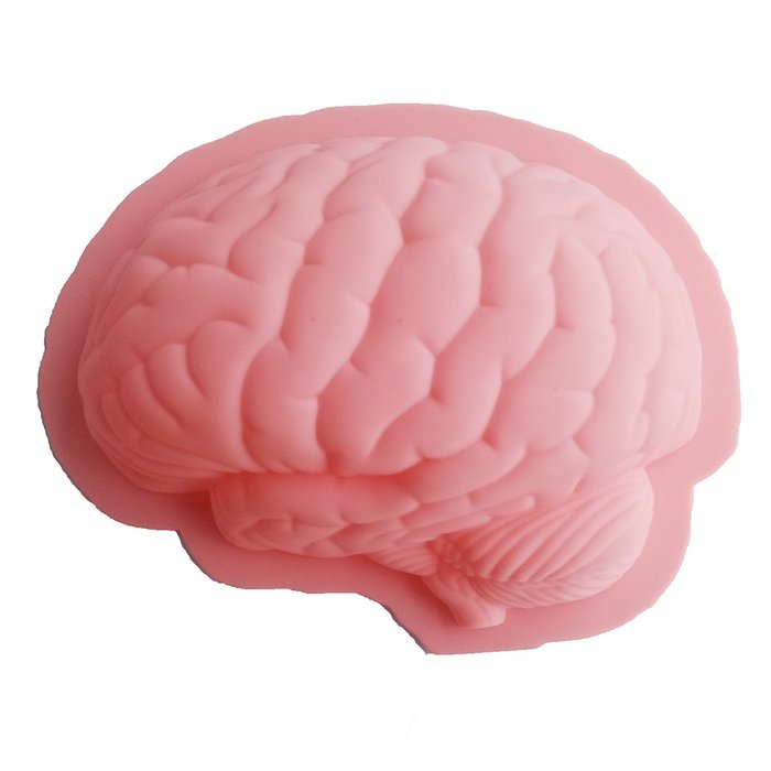 Yunko Human Brain Shape Pan Baking Silicone Halloween Cake Mold Pudding Jello Dessert Mold N2