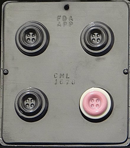 Button Oreo Cookie Sandwich Chocolate Candy Mold 1678