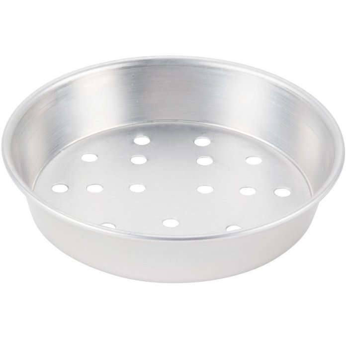 American Metalcraft A90071.5P 7" x 1 1/2" Perforated Standard Weight Aluminum Tapered / Nesting Pizza Pan