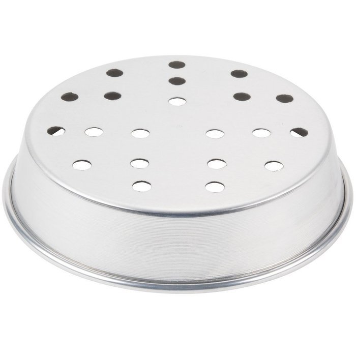 American Metalcraft A90071.5P 7" x 1 1/2" Perforated Standard Weight Aluminum Tapered / Nesting Pizza Pan N2