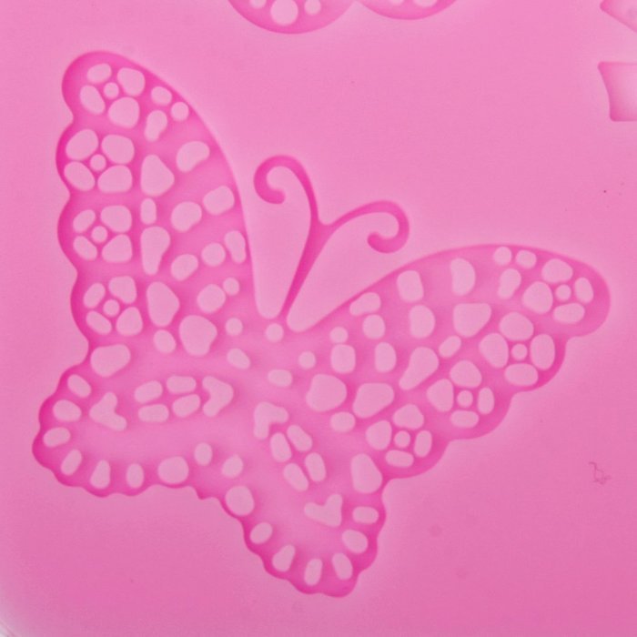 DIY Fondant Cake Lace Sugar Craft Mat Cake Texture Mold Pink N4
