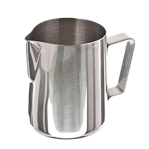 XIDAJE Stainless Steel Milk Pitcher Suitable for Coffee, Latte & Frothing Milk (12 Oz / 350ml) N7
