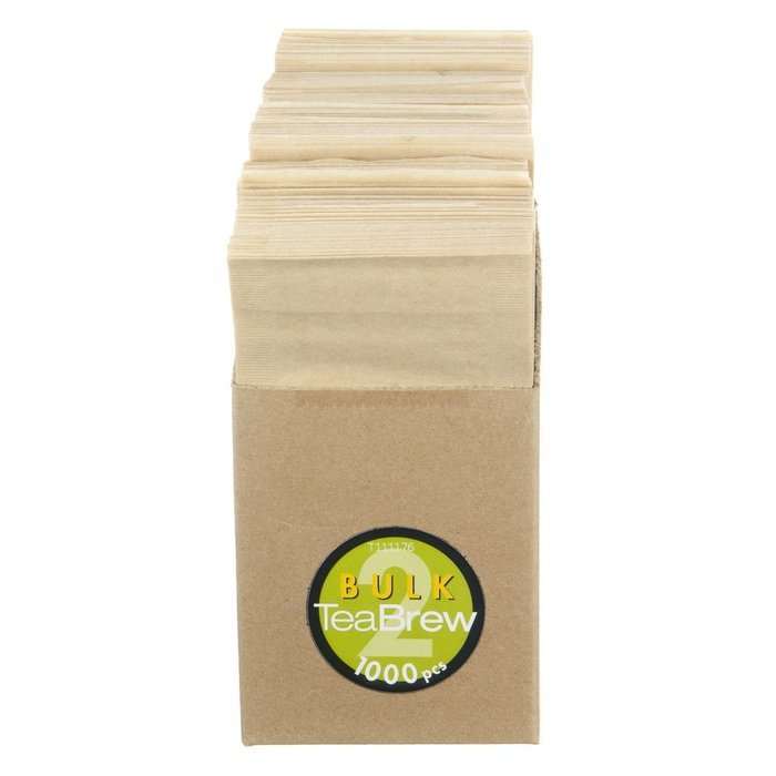 Tea Brew 1000-Piece No. 2 Bulk Pack Single Use Tea Filter, Two 3-Cup Teapot N4